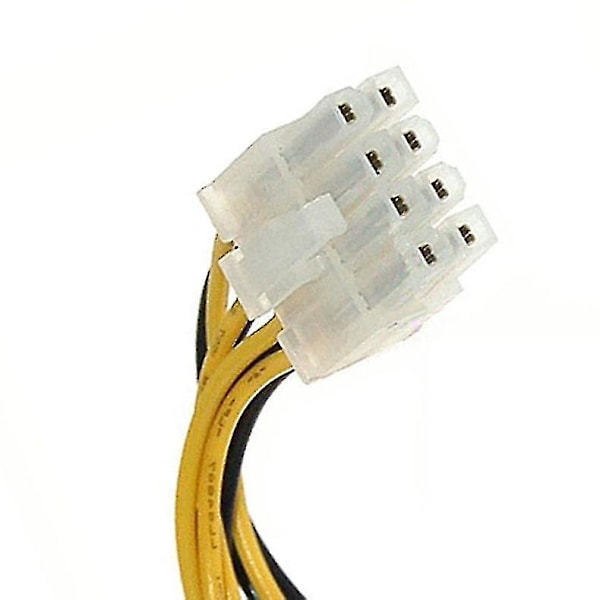 4-pin hann til 8-pin CPU strømforsyningsadapterkonverter Atx-kabel 12v