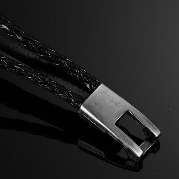 Vintage skipsanker armbånd, flerlags vevd allsidig kohud armbånd, personlig piratstil lær armbånd