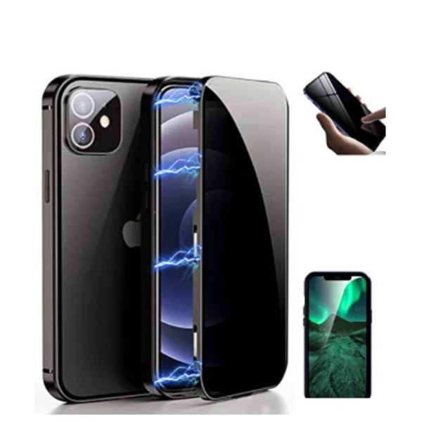 Privatliv magnetisk etui til iPhone 12 | sort