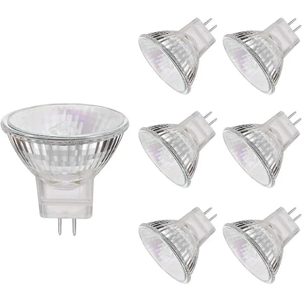 MR11 Halogenlamper, 20W 12V MR11 GU4 Halogen Spotlamper, Varmhvit, 6-pakning[co]