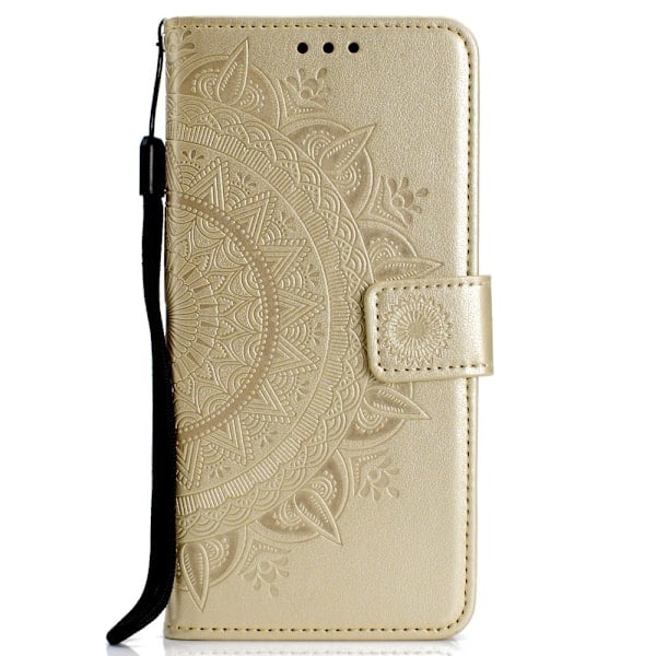 iPhone XR - Mandala Lommeboketui - Gull Gold Gull
