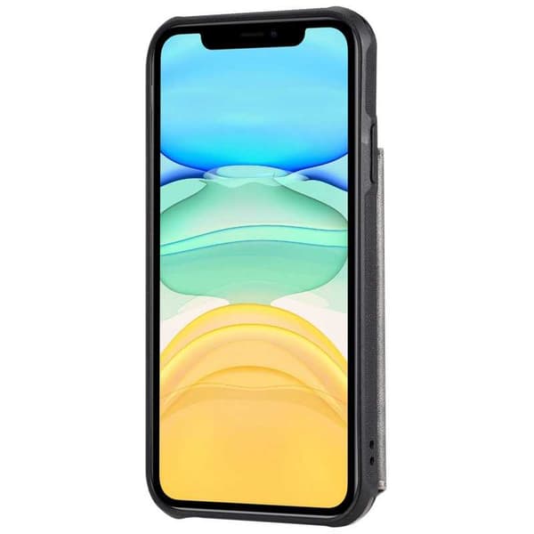 iPhone 12 Multifunctional Card Holder 5-SLOT Winston Svart black