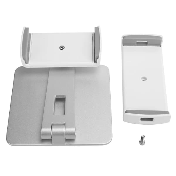 Universelt stativ i aluminiumslegering til tablets, løftbart, foldbart, justerbart, til tablets og smartphones på 4-14 tommer [CO]