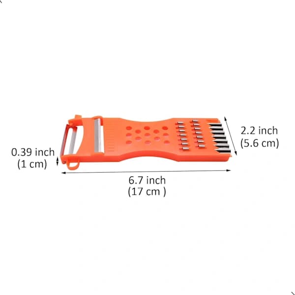 1 multifunksjonell plastskreller for grønnsaker, frukt, agurk[CO]