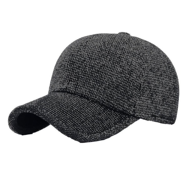 Herre Vinter Termisk Uld Tweed Spids Baseball Cap-YNP