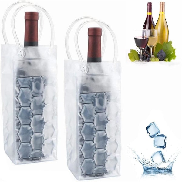 Gel Ice Wine Bag Ice Pack Ice Pack Håndveske Kjølt Is Hvit 2 Pakker-30ml