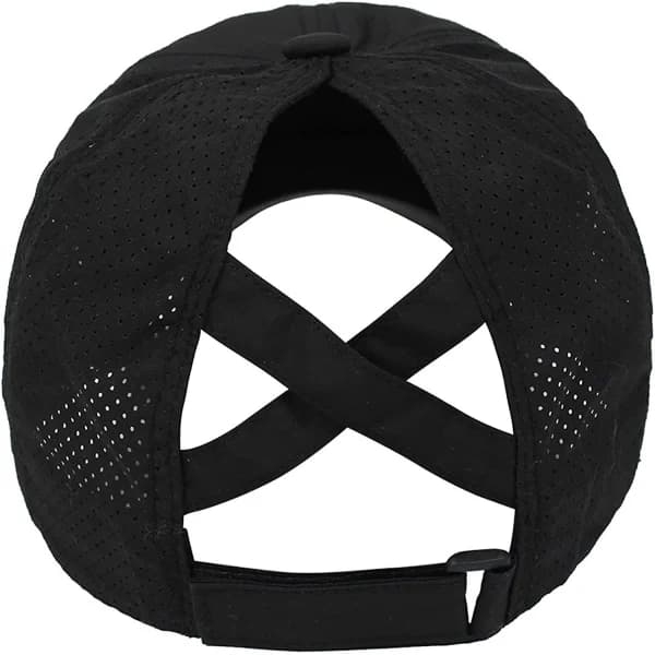 Dam Criss Cross Hästsvans Keps Justerbar Hög Mes[CO]