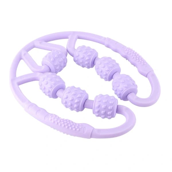 U-formad Triggerpunktsmassage Roller 7 Hjul Massage Roller för Vader Ben Armar Lindra Muskelvärk[CO]