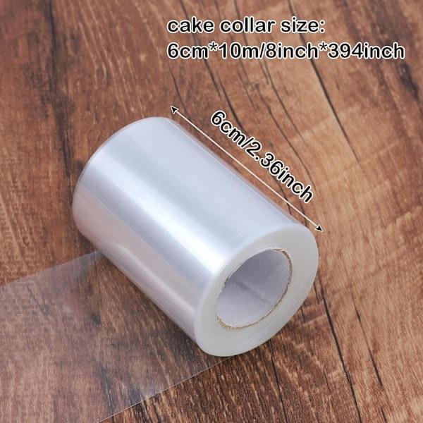 Kakaokrage, 2-pack Transparent Kakförpackningstejp, Återanvändbar Transparent Kaktejp 6cm*10m