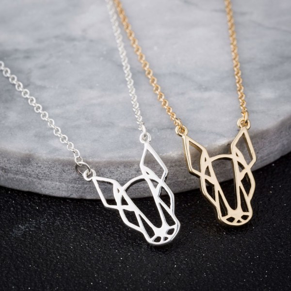 Personligt hänge halsband i rostfritt stål för små djur