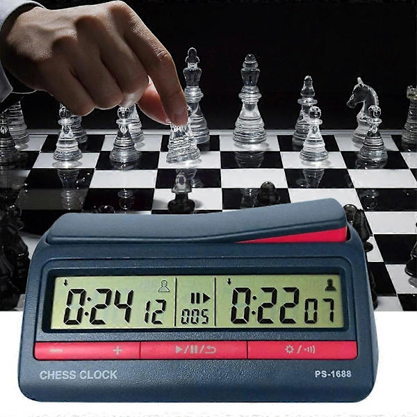 Avancerad Schack Digital Timer Schackklocka Räkna Upp Ner Brädspel Klocka[CO]