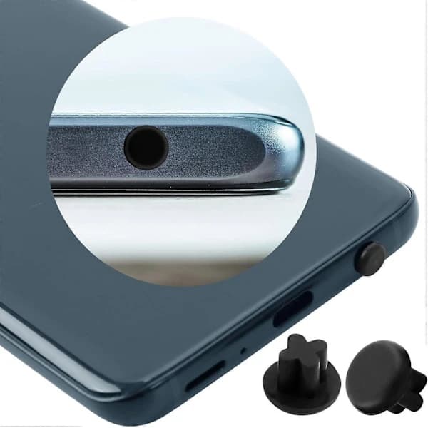 Støvhætte i gummi, 3,5 mm støvhætte til hovedtelefonstik til mobil
