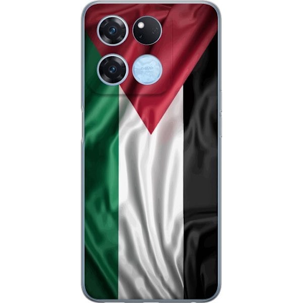 OnePlus Ace Racing Transparent Skal Palestinaflaggan – iko