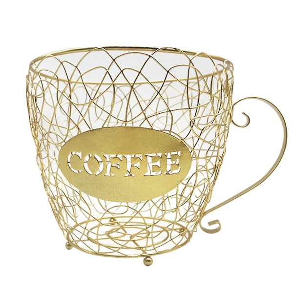 Kaffe Kapsel Universal Oppbevaringskurv Kaffe Kopp Kurv Kaffe Pod Organizer Holder Svart Cafe Ho