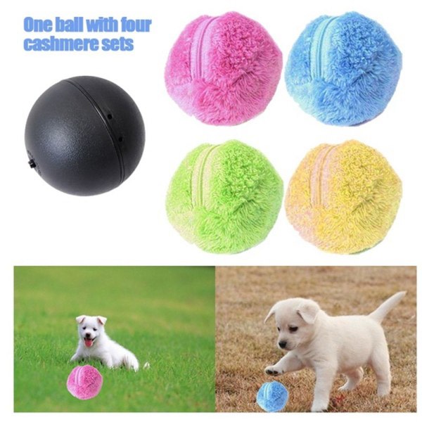 Magic Roller Ball Aktiveringsboll Clean Toys Pet Plush Ball