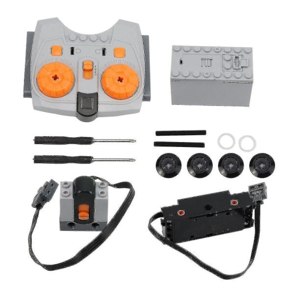 4 stk Technic Power Functions Batteriboks Togmotor Mottaker Fjernkontrollsett-YNP