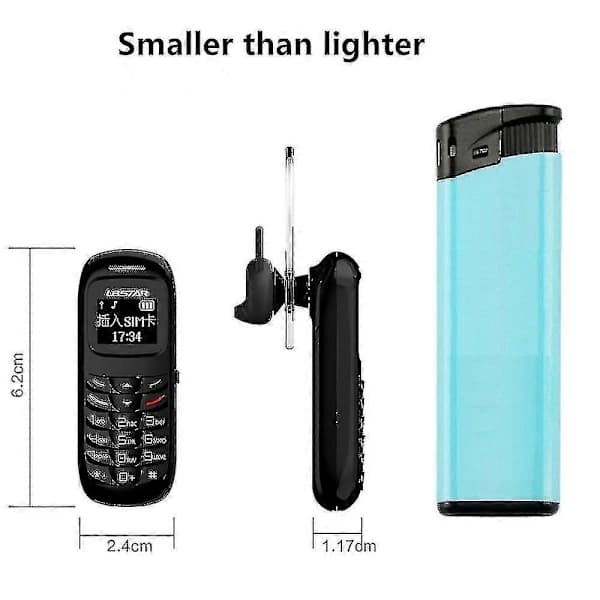 bluetooth Mini Mobiltelefon Ulåst Gsm Dialer Bm70 Hodetelefon[co]