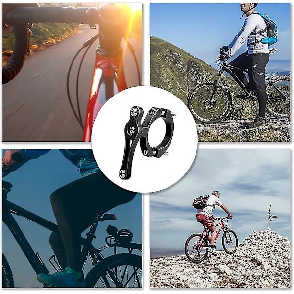 Cykel Flaskeholder Mount Aluminiumlegering Cykel Vandflaskeholder Cykling Tilbehør Til De Fleste Landevejs- Og Mountainbikes (2stk, Sort+rød)