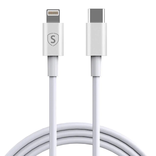 SiGN USB-C til Lightning Kabel 20W, 3m - Hvid