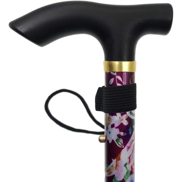 Lilla blomstret foldbar stok Højdejusterbar foldbar stok