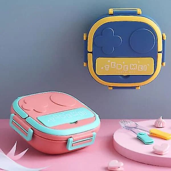 Matboks Mat Isolert Varmer Skole Termisk Matbeholder Voksen Barn 2-rom Rosa 2-compartments Pink[CO]