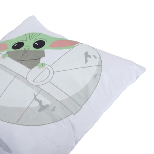 Star Wars The Mandalorian Sammetslen Grogu Kudde One Size Vit Vit One Size