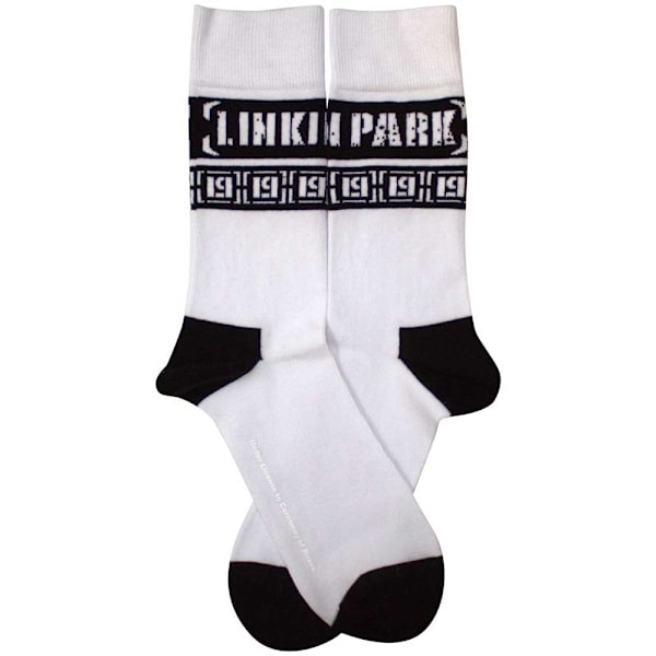 Linkin Park Unisex Voksen LP Repeat Print Sokker 7 UK-11 UK Hvid White/Black 7 UK-11 UK