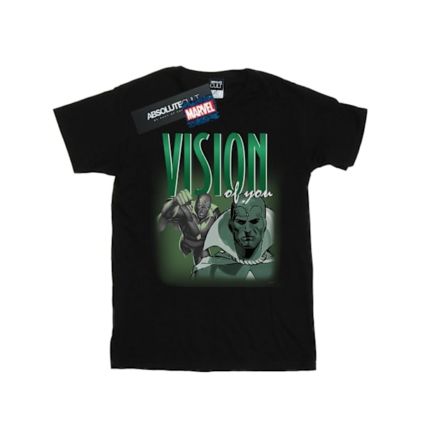 Marvel Girls Vision Homage Puuvilla T-paita 12-13 vuotta Musta Black 12-13 Years