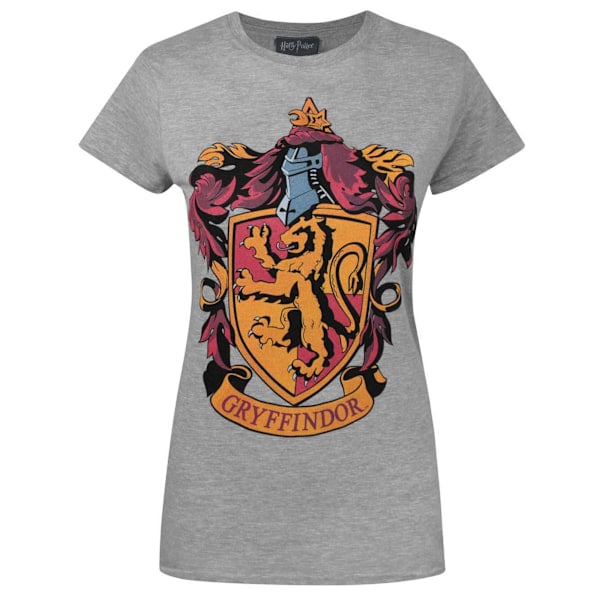 Harry Potter Naisten Gryffindor T-paita L Harmaa Grey L