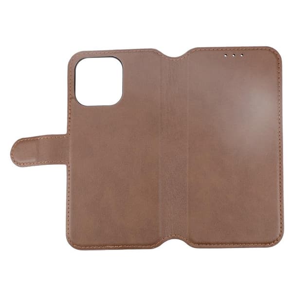 iPhone 15 Pro Max Pung Etui Læder Rvelon - Brun Brun brown