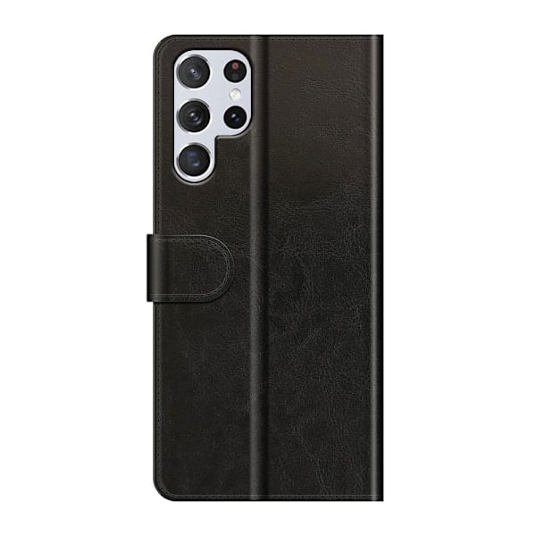 Samsung Galaxy S22 Ultra Etui Crazy Horse Sort