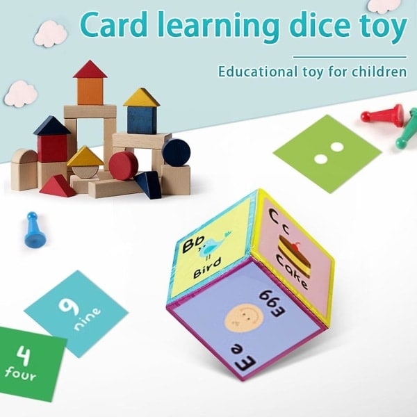 Ficketerning DIY Pedagogisk Leketøy Spill Terning Klasserom Myk Terning med Klar Lomme Stor Lærer Terning Læring Kuber