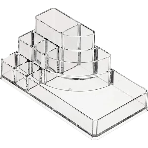 Kvadratisk Akryl Kosmetik Makeup Organizer Opbevaring,*[CO]