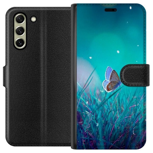 Samsung Galaxy S21 FE 5G Plånboksfodral Magisk Fjäril