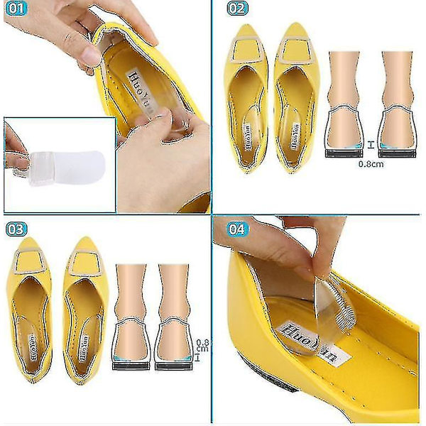Medial Lateral Heel Wedge Silicone 2 Paria - Universaalit - Liimautuvat Kenkäpohjalliset-