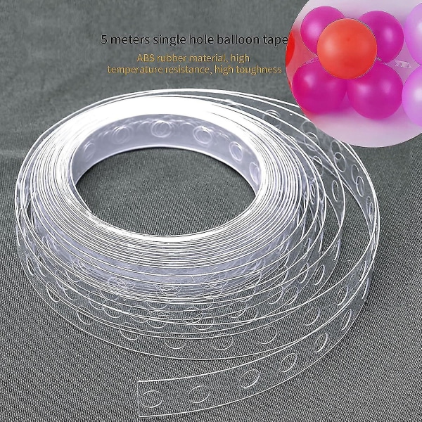 Limstift Ballongbue Strip Ballonbue Maker Kit Ballon Ballongtape Og Limstift Ballongtape Ballongbue Strip Tape(2*enkelt hull+2*dobbelt hull)