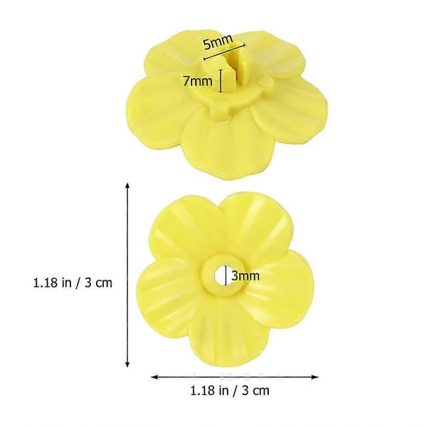 Håndholdte kolibrimater-blomster med 60 stk. plastblomster-erstatninger [YJD]