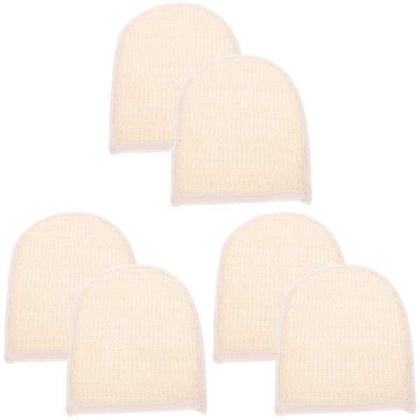 Exfolierande badhandskar duschhandskar för kroppsskrubb 6-pack kit[YJD]