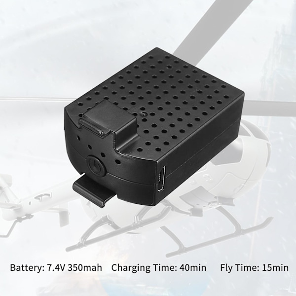 3 stk. 7,4V 350mah batteri til C186pro Rc drone[YJD] 1 battery