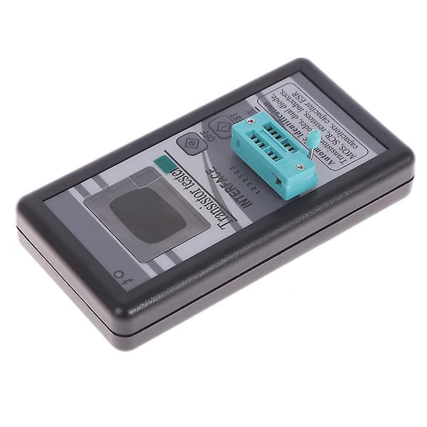 Multifunksjonell transistortester 128*160 Diode Tyristor Kapasitans Resistor[YJD] Black 1PC