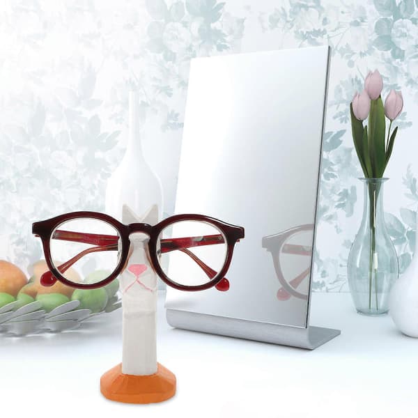 Glasögonhållare i trä med djurmotiv, 2-pack solglasögonställ[YJD]