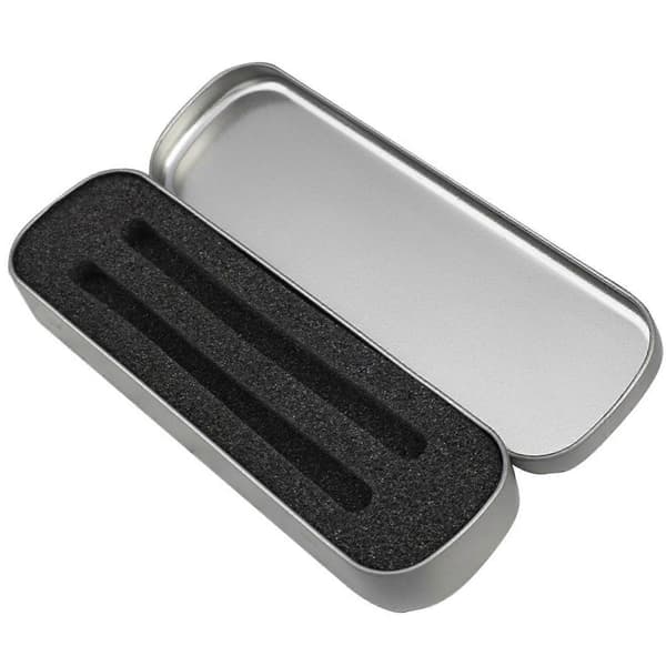 Vanntett oppbevaringsboks i metall for penner, gave til tenåringer, studenter, lærere, designere, kunstnere [YJD] Silver