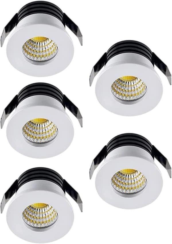 LED 3W Downlight Kit med Mini Spotlampa och 5-pack[YJD]