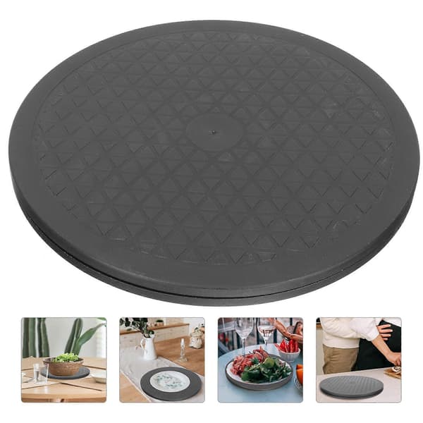 Roterende dreieskive-lager for oppbevaring, 2 stk plastplater [YJD]