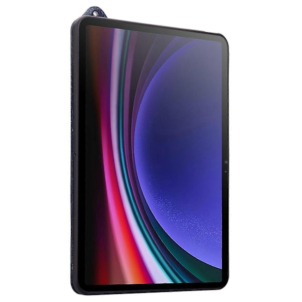 Til Samsung Galaxy Tab A9 X110 X115 Etui Håndrem Støtteben Læder Tablet Cover - Grå[HK] Multicolor Blue