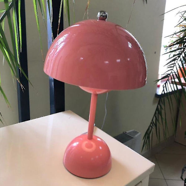 LED Blomstknopp Bordlampe USB Sengelampe Bryllup Skrivebord Enkel Rotteseng -g- mørk Blå - USB Oppladbar