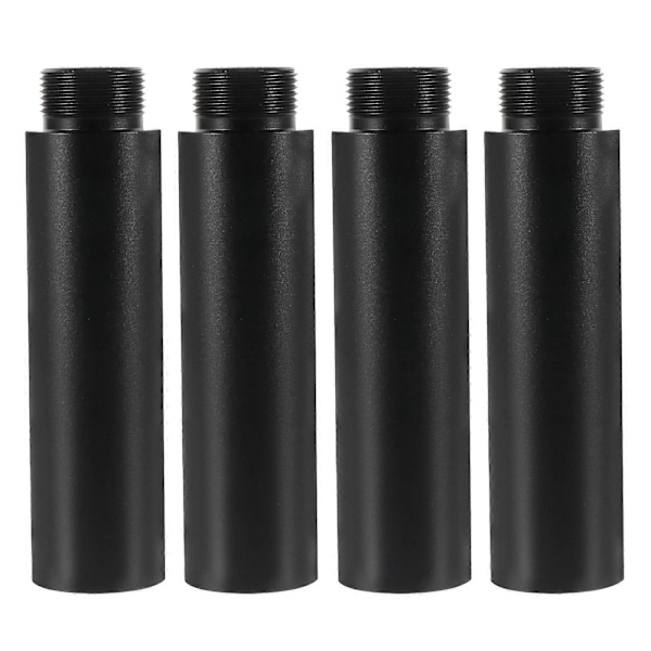 4 stk. forlængerrør til bordmikrofonstativ (sort) [YJD] Black 7.5X2X2CM