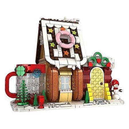 Julpepparkakshus Byggsats - 628 Delar, Rolig STEM-leksak för barn, Perfekt Julklapp![YJD]