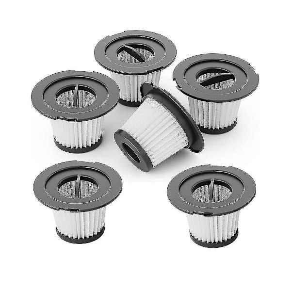 6 stk. HEPA-filter udskiftning til trådløs støvsuger As Shown