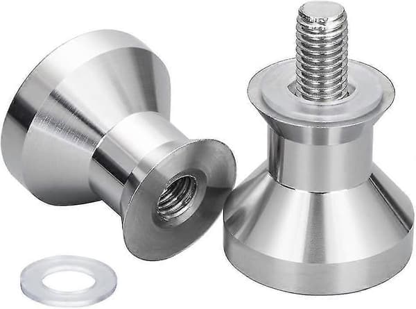 Polert solid rundt dusjdørhåndtak i rustfritt stål (30 mm)